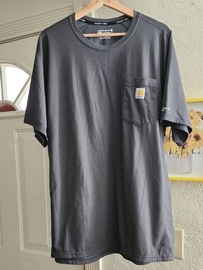Carhartt Force Relaxed Fit T-Shirt Gray Sz XL Moisture Wicking Workwear Gorpcore